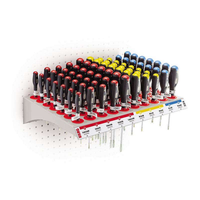 USAG (324 RP2) Shelf with Screwdrivers, for Display Stands (100 Pcs.)