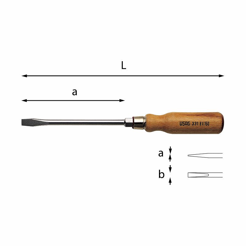 USAG (331) Screwdrivers For Slot-Head Screws
