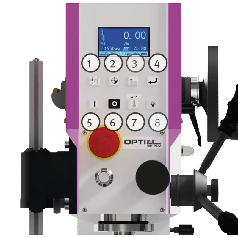 Máquina de furação e fresagem Optimum (3337130) OPTImill MH 3DV