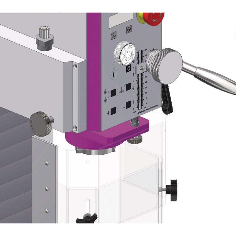 Máquina de furação e fresagem Optimum (3338186) OPTImill MH 50V