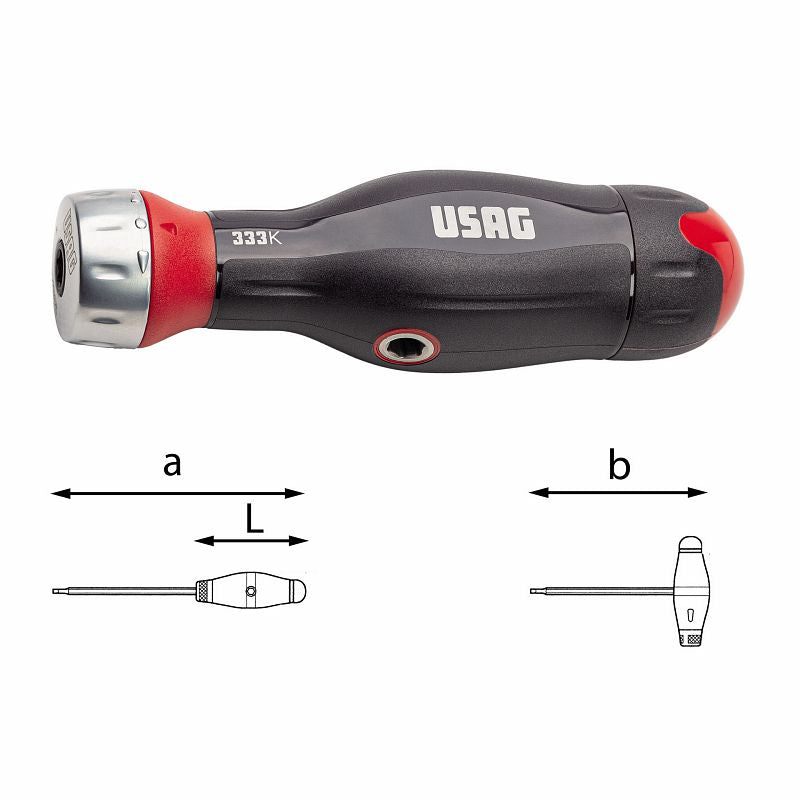 USAG (333 K) Empuñadura Combidrive con 3 funciones