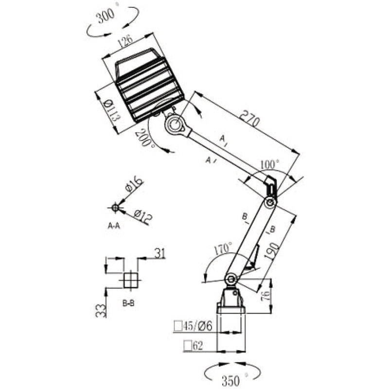 Optimum (3351026) LED machine light LED 8-600