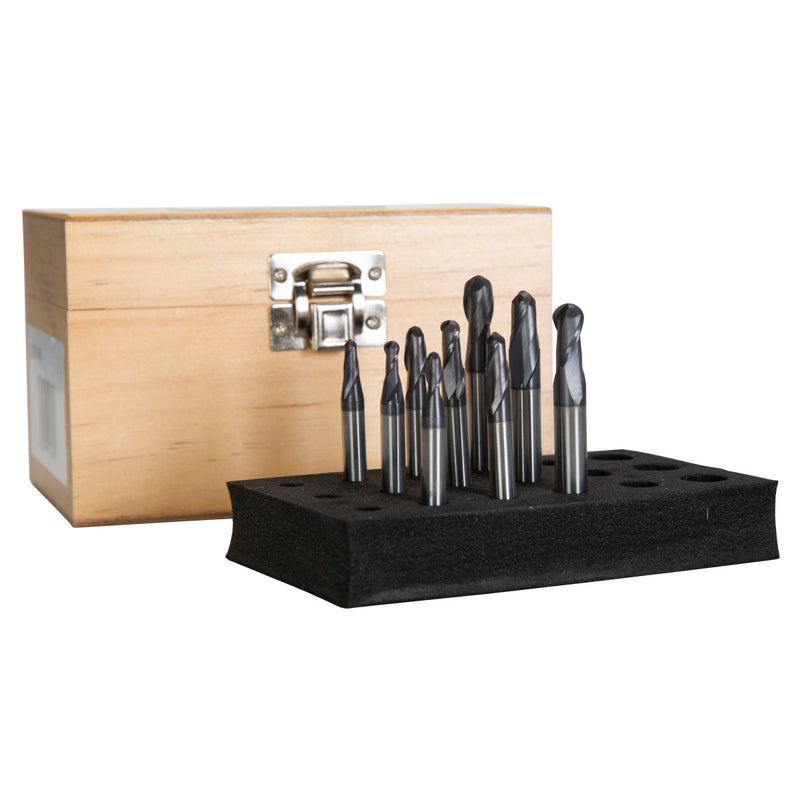 Conjunto de fresagem Optimum (3352116) com raio de 9 peças