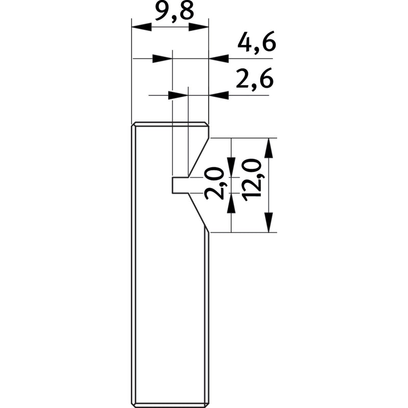 Mordaza de prisma Optimum (3354102) para FMS 100