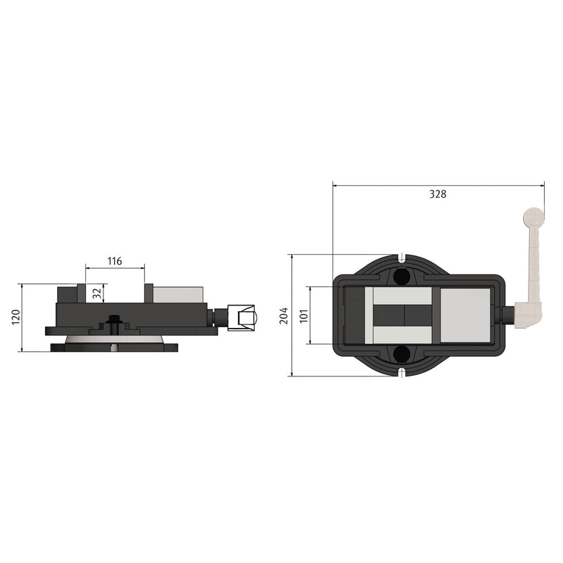Torno de fresadora Optimum (3354181) VMQ 100