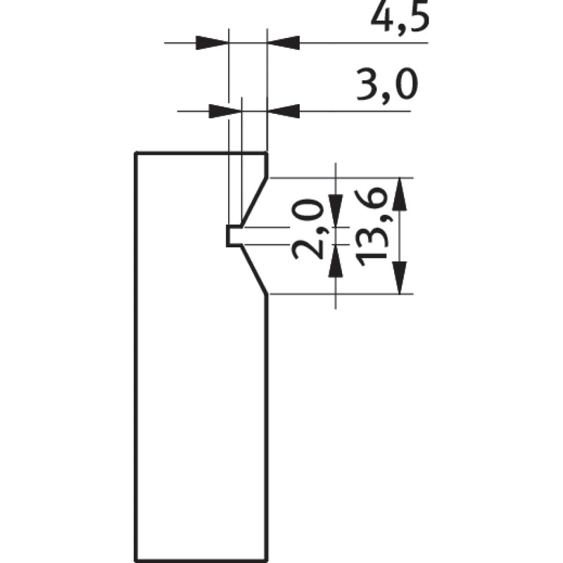 Optimum (3355129) Prism jaw for HMS 125