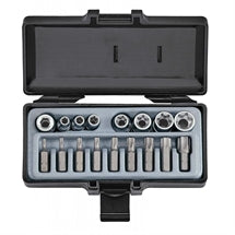 Conjunto de chaves mistas 3/8 (E6 &gt; 16 - Bit T10&gt;55) 17 peças 3171