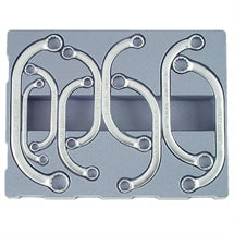 Juego de llaves de anillo curvas (8x10-19x22) 9 piezas 50911