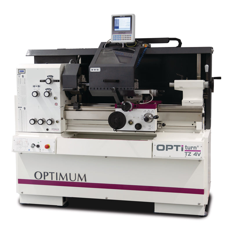 Centro de precisión y torno Optimum (3432247) OPTIturn TZ 4V
