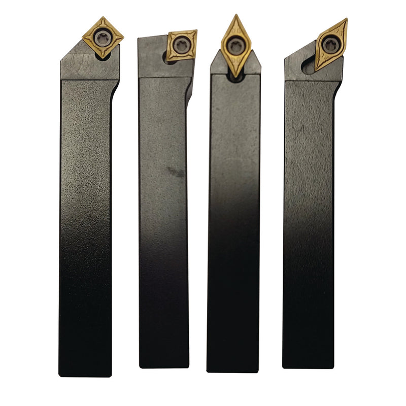 Conjunto de ferramentas de torneamento Optimum (3441215) HM 16mm, 4 peças