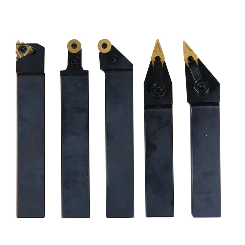 Conjunto de ferramentas de torneamento Optimum (3441617) HM 20mm, 5 peças