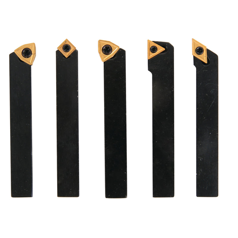 Conjunto de ferramentas de torneamento Optimum (3441664) HM 10mm, 5 peças