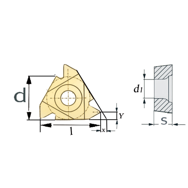 Insertos de repuesto HM Optimum (3441727) ISO 16IR A60