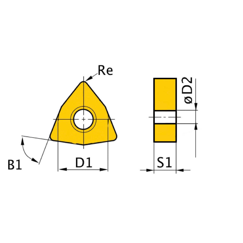 Optimum (3441752) HM replacement inserts ISO WNMG080408