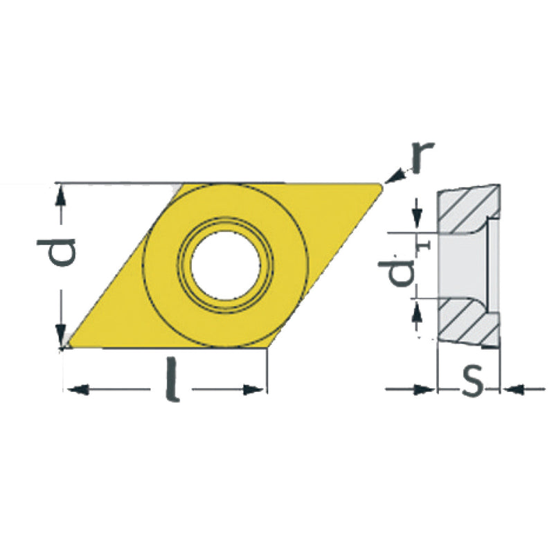 Optimum (3441758) HM replacement inserts ISO DCMT070204