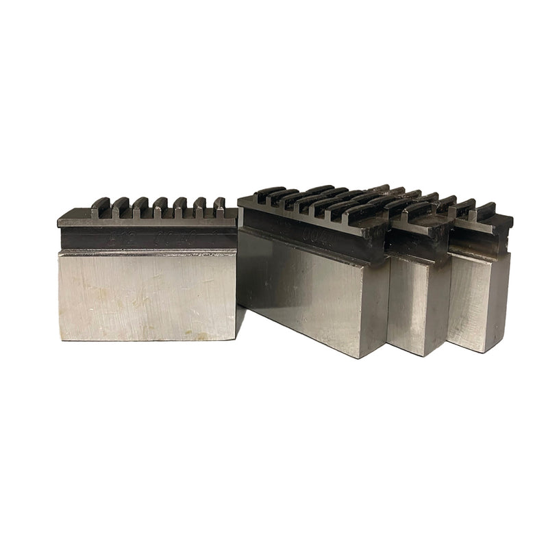 Optimum (3442926) Block jaw set soft for four-jaw lathe chuck Ø160mm DIN 6350