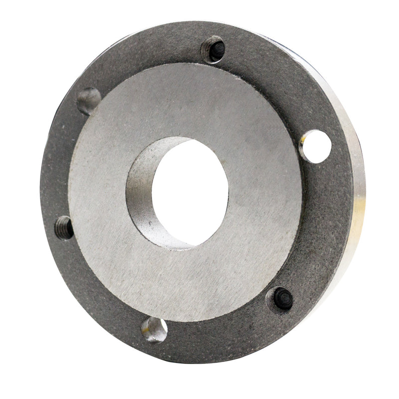 Flange de mandril Optimum (3450240) BISON Ø125mm para mandris de três e quatro garras A2-3