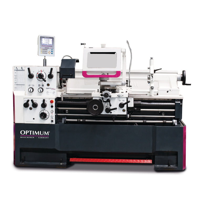 Máquina de torneamento de guias e barras de tração de precisão Optimum (3462110) OPTIturn TH 4610D