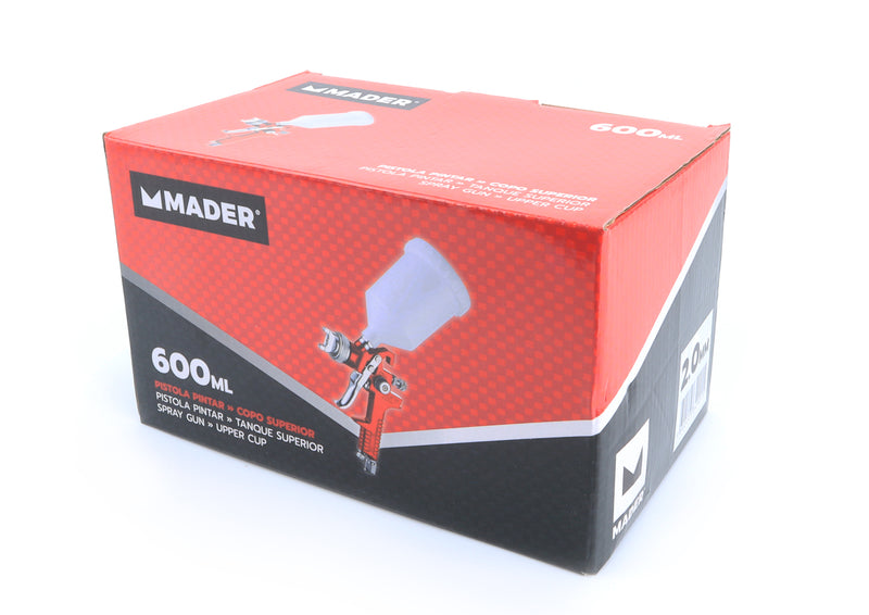 Pistola Pintar Copo Superior, 2mm, 600ml