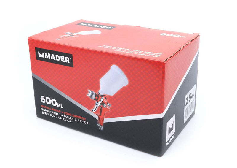 Pistola Pintar Copo Superior, 2.5mm, 600ml