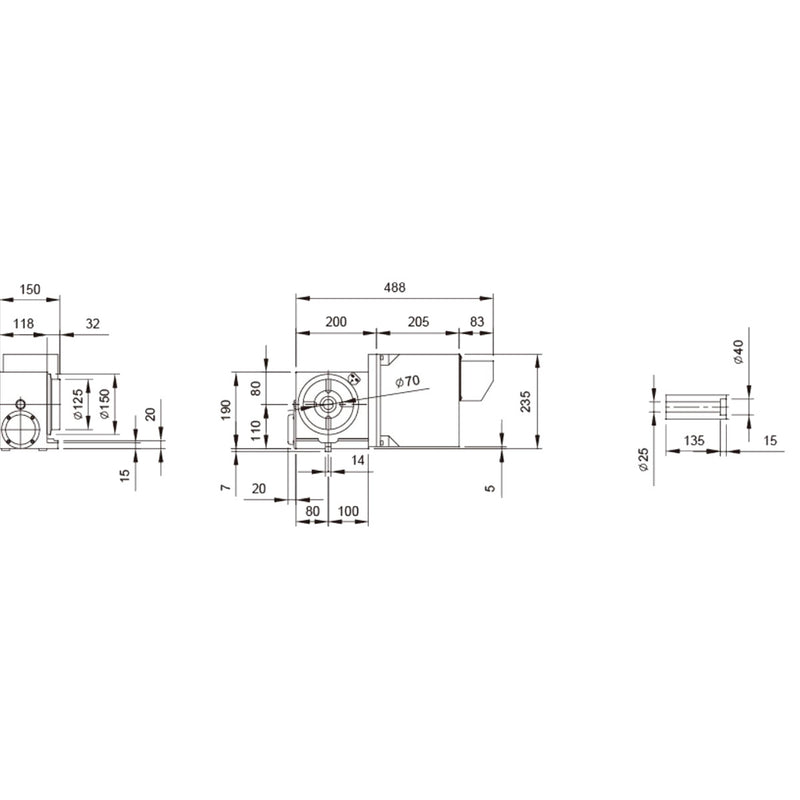 Optimum (351121509) Fourth axle complete set OPTImill F 210P