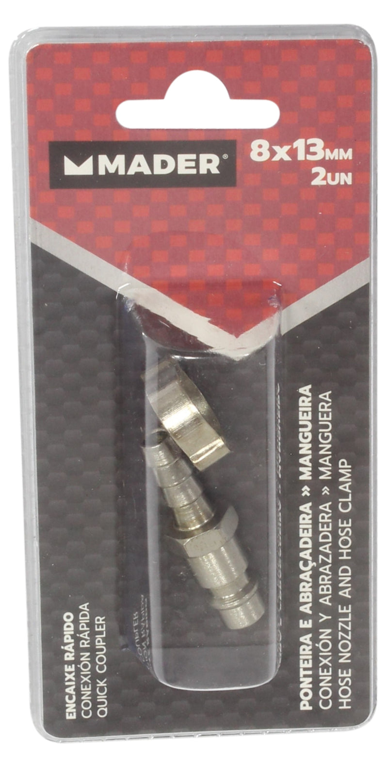 Encaixe Rápido para Mangueira 8x13mm, 1 Kit (2un)