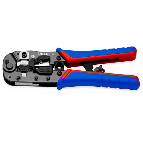 Knipex (97 51 13) Crimping Pliers for RJ45 Western plugs