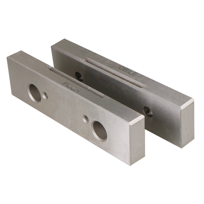 Juego de mordazas de sujeción Optimum (3530216) de 150 mm, lisas, para MVSP