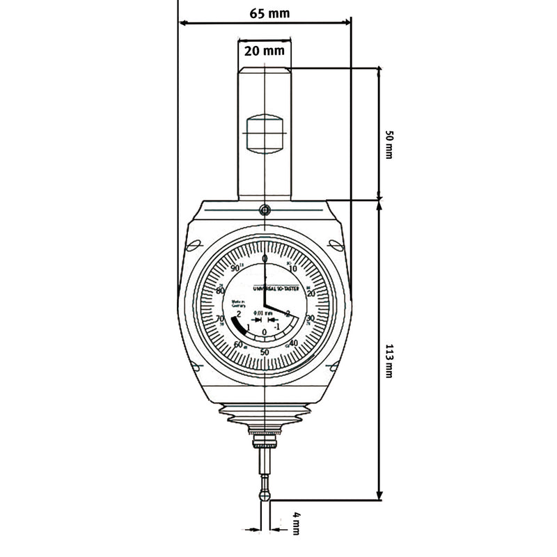 Optimum (354700201) Universal 3D Push Button Haimer