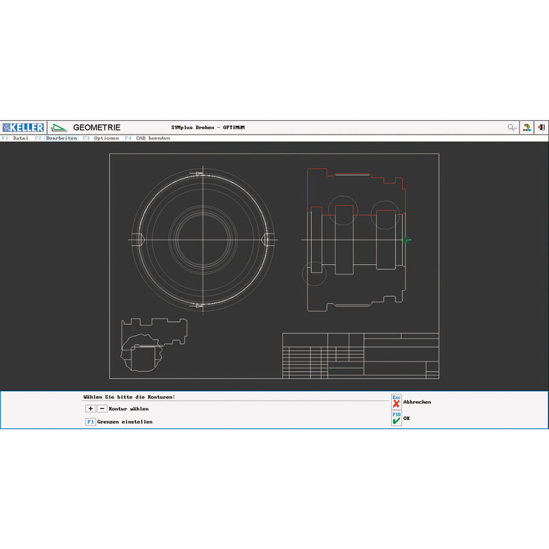 Optimum (3581012) Software CNC KELLER SYMplus plusCARE ¿torneado?