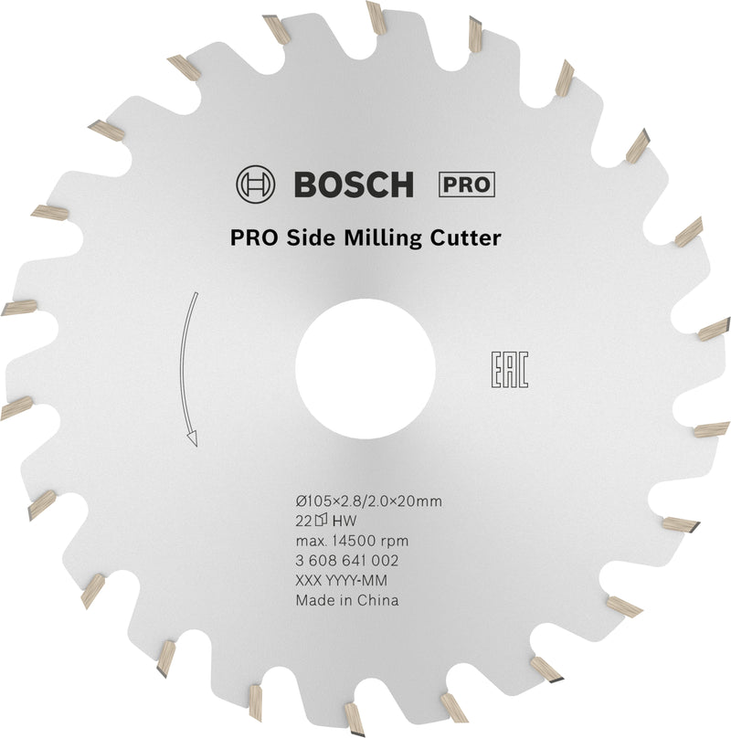 Bosch PRO Side Router Saw, 105 x 20 x 2.8 mm, 22 Teeth