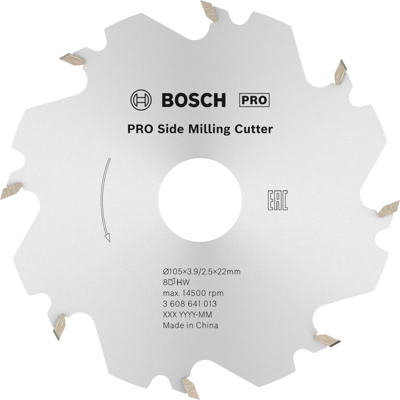 Bosch PRO Side milling cutter 105mm x22mm – 8T