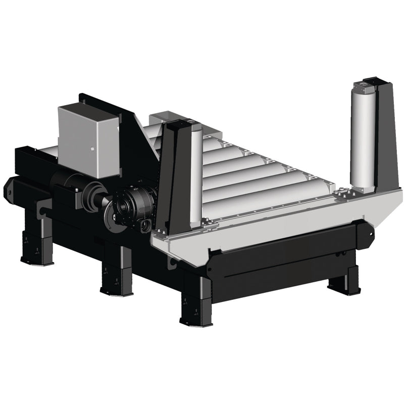 Transportador de rodillos de aumento/descarga Metallkraft (motor pesado de 2000 x 800 mm)