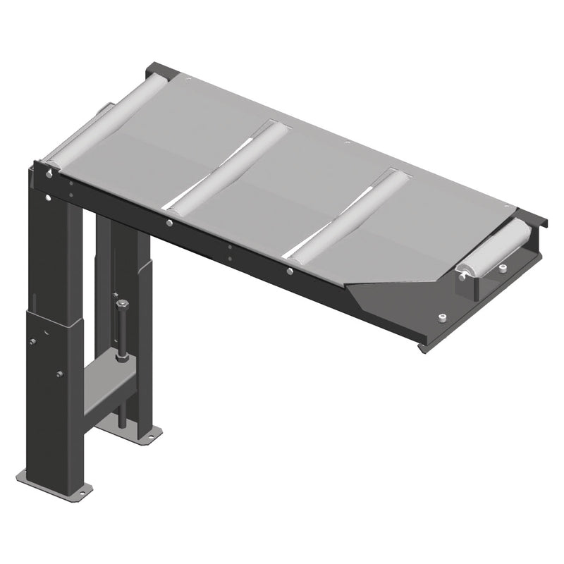Transportador de rodillos de conexión Metallkraft (390 mm, lado de alimentación, para cortes de 60°)