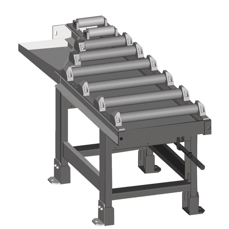 Roller Conveyor Metallkraft (2000 x 520 mm, discharge side, motorizado, for 60 ° cuts)