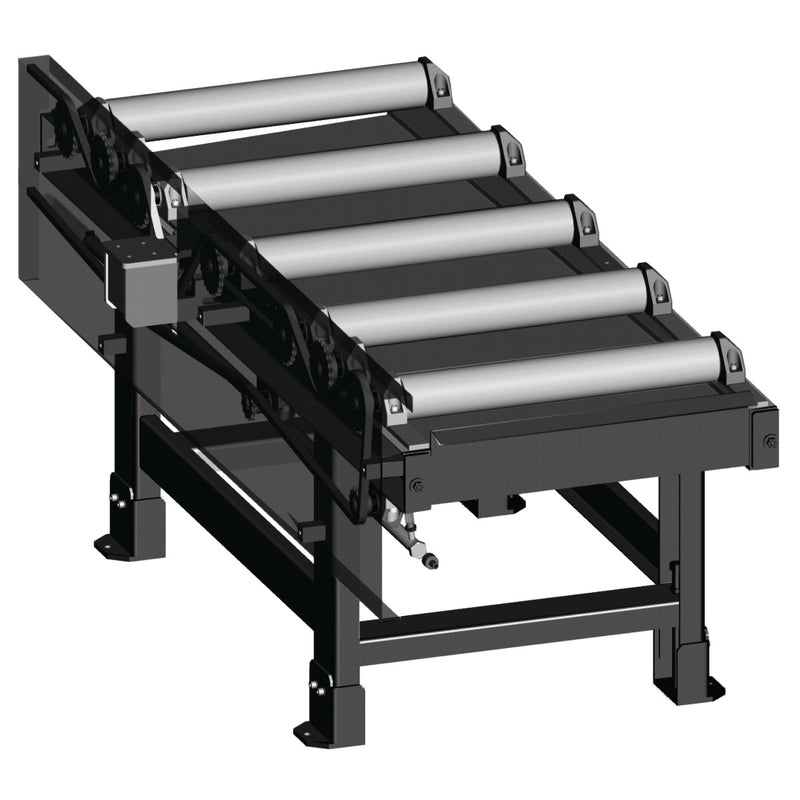 Extensión de transportador de rodillos Metallkraft (2000 x 800 mm, motorizada)