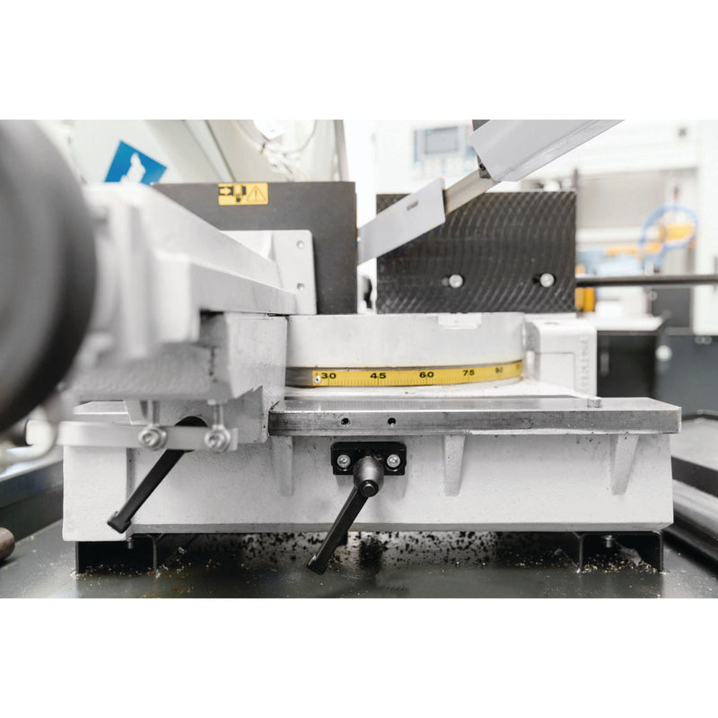 Serra de fita para metal com estrutura inclinável manual Metallkraft (BMBS 300 x 320 H DG)