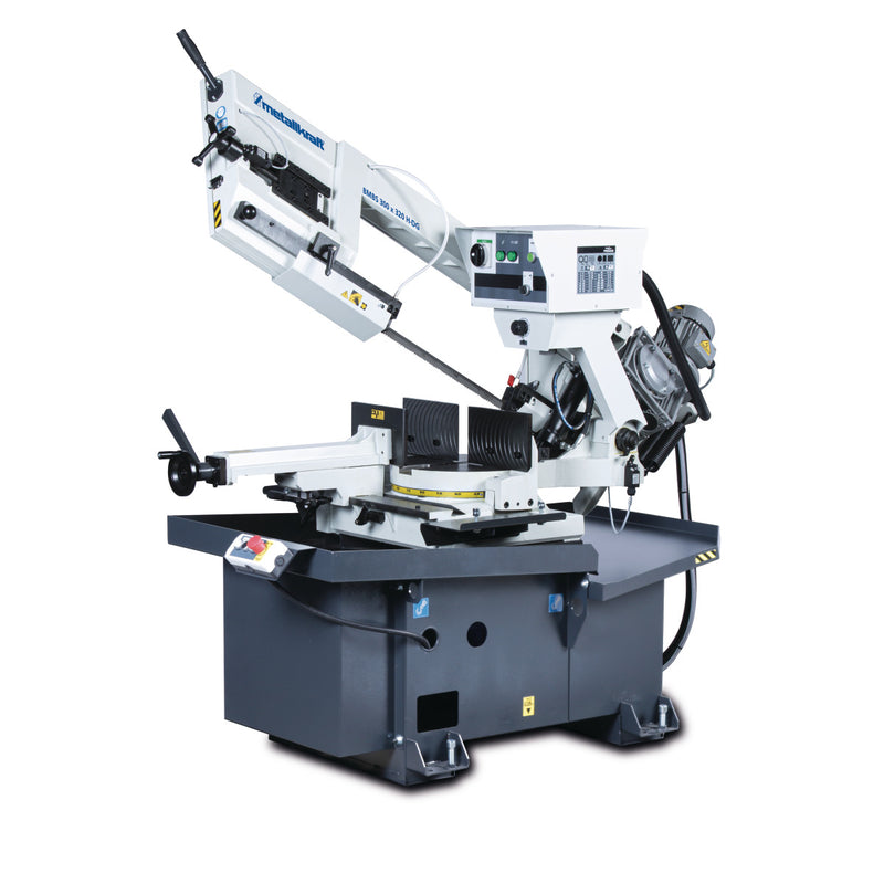 Serra de fita para metal com estrutura inclinável manual Metallkraft (BMBS 300 x 320 H DG)