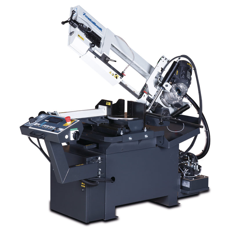 Sierra de cinta para metal con bastidor inclinable semiautomática Metallkraft (BMBS 230 x 280 HA-DG)