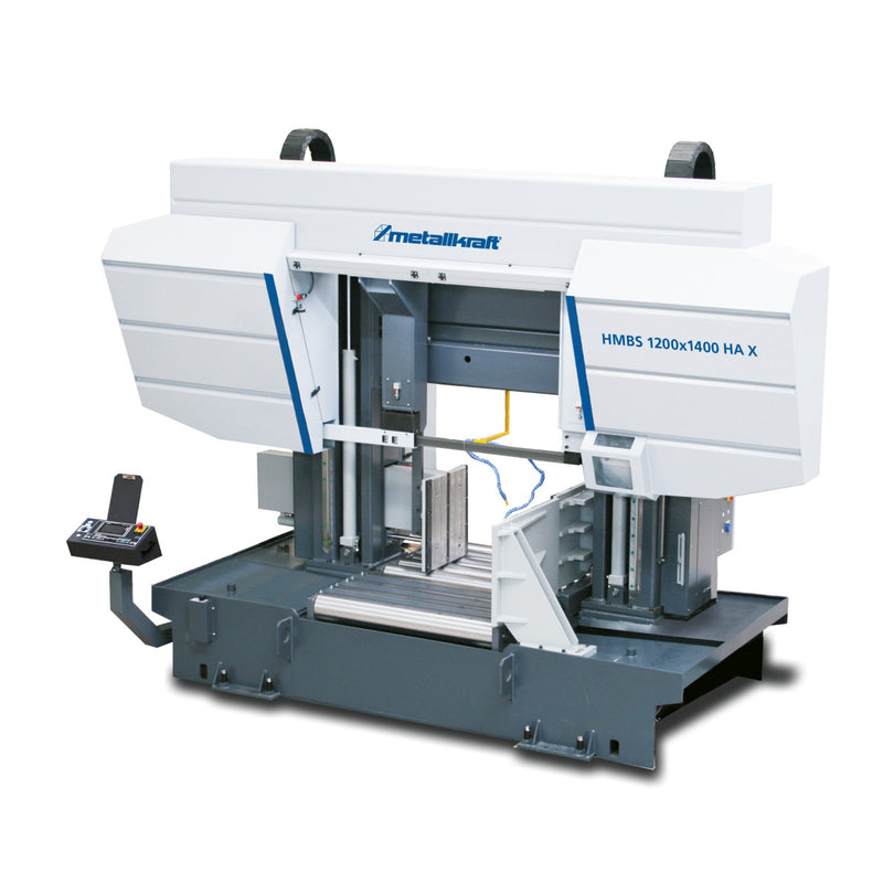 Sierra de cinta horizontal semiautomática de dos columnas para metal Metallkraft (HMBS 1200 x 1400 HA X)