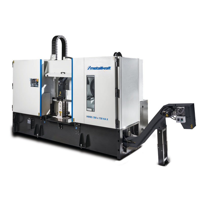 Sierra de cinta horizontal semiautomática de dos columnas para metal Metallkraft (HMBS 700 x 750 HA X)