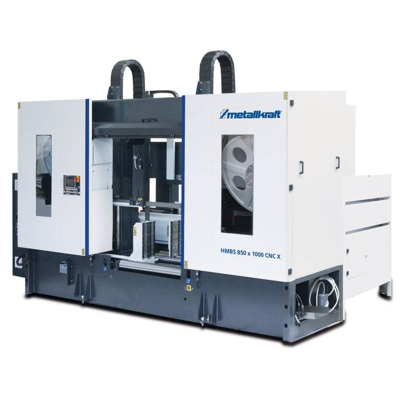 Serra de fita horizontal de metal totalmente automática de duas colunas Metallkraft (HMBS 850 x 1000 CNC X)