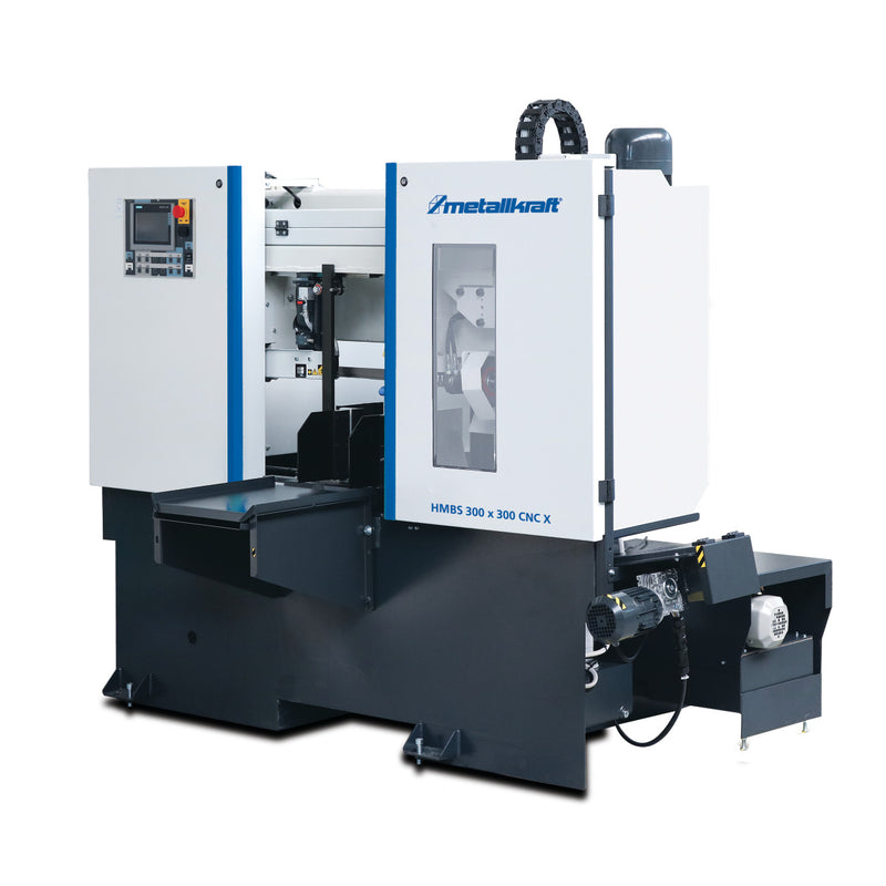 Sierra de cinta horizontal para metal de dos columnas totalmente automática Metallkraft (HMBS 300 x 300 CNC X)