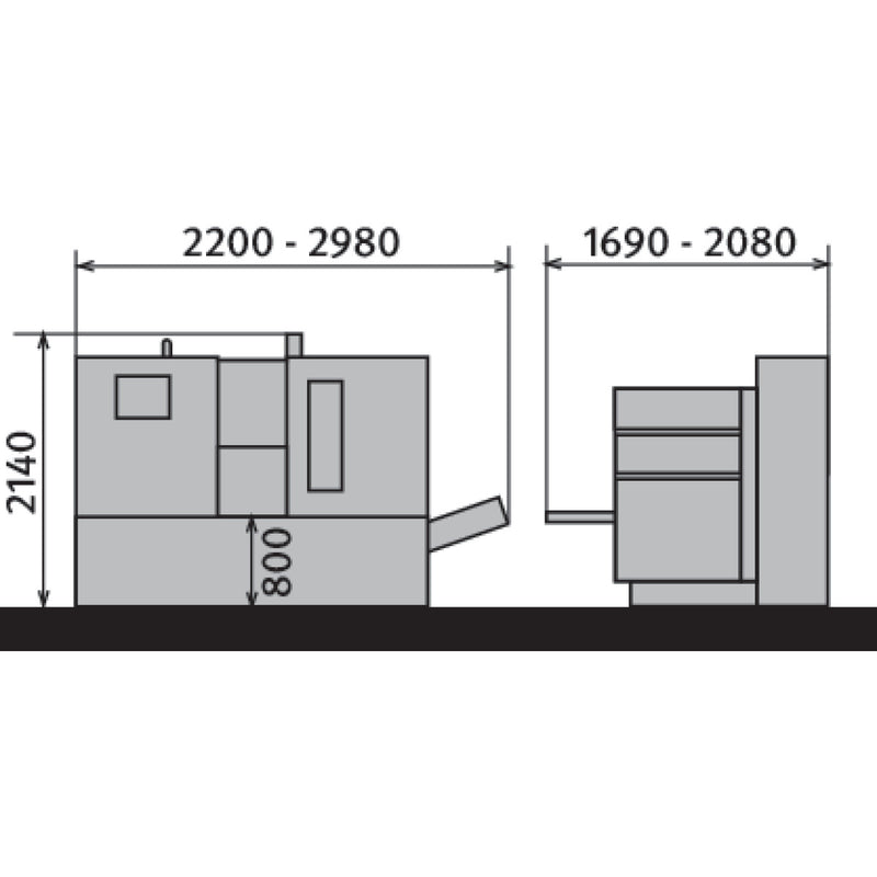 Sierra de cinta horizontal para metal de dos columnas totalmente automática Metallkraft (HMBS 300 x 300 CNC X)