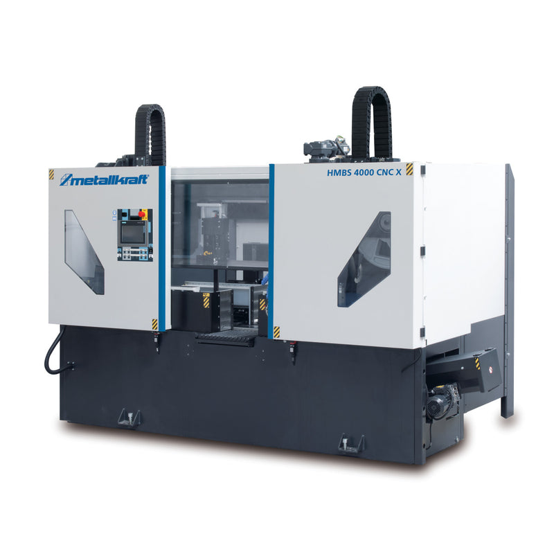 Serra de fita horizontal de metal totalmente automática de duas colunas Metallkraft (HMBS 4000 CNC X)
