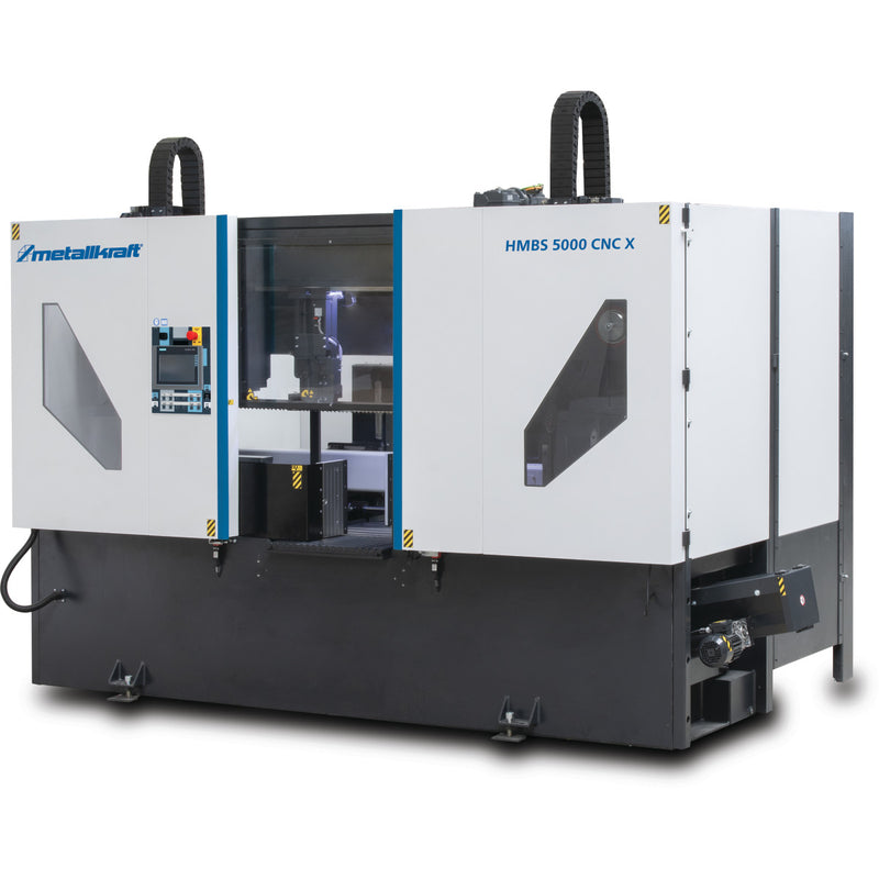 Serra de fita horizontal de metal totalmente automática de duas colunas Metallkraft (HMBS 5000 CNC X)