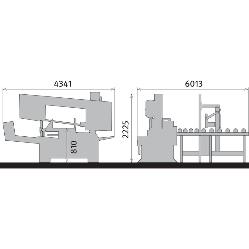 Sierra de cinta horizontal para metal Metallkraft (HMBS 440 CNC X DG 2000 HORIZONTAL)