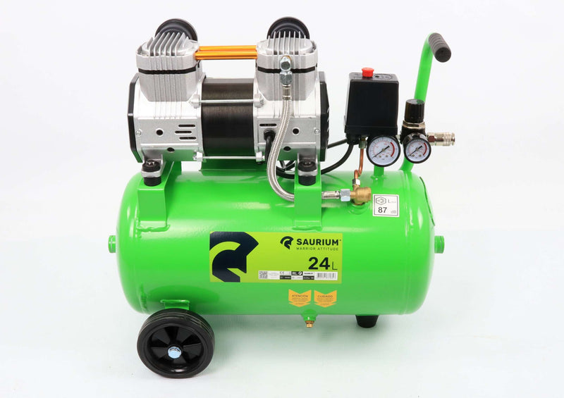 Compressor de Ar 24L, 2HP, Cabeça Dupla
