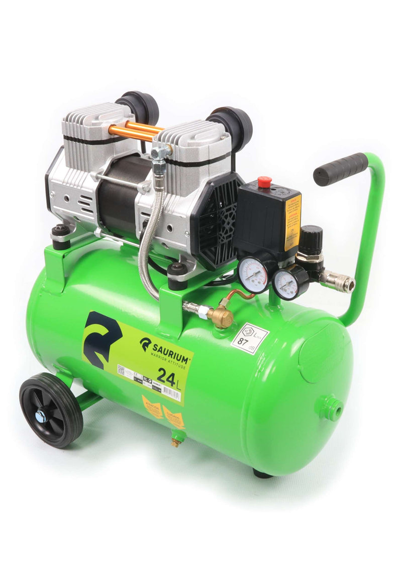 Compressor de Ar 24L, 2HP, Cabeça Dupla