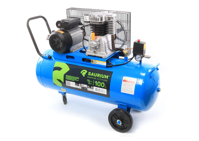 Compressor de Ar Correia, 100L, 3hp, 10Bar